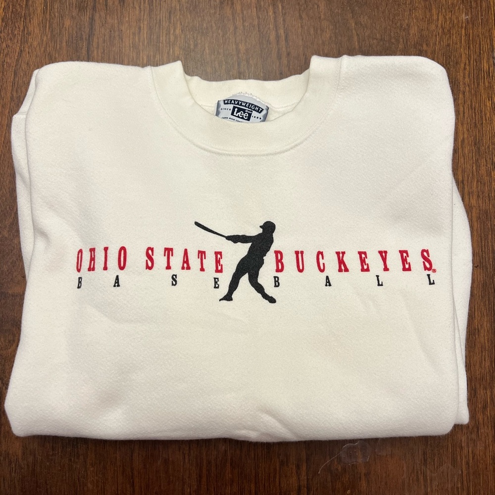 NWOT Vintage Ohio State baseball crew neck size L